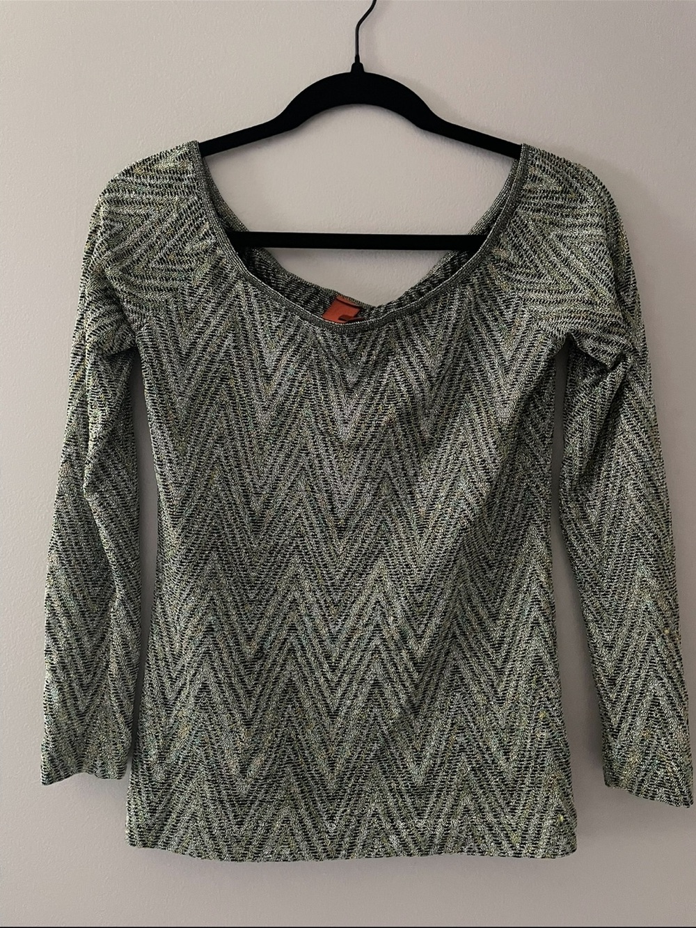 Missoni Zig Zag Metallic Top Size 46